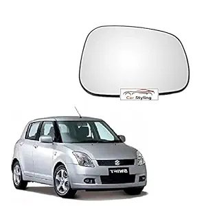 Car Styling - Right Driver Side View Mirror Glass for Maruti Swift/Dzire Old 2007-2011 Model Type 1