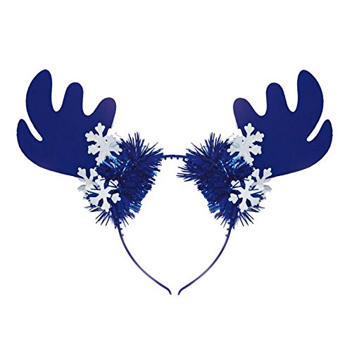 Preisvergleich Produktbild Kopfbügel Rentier Aprés Ski weiß-blau