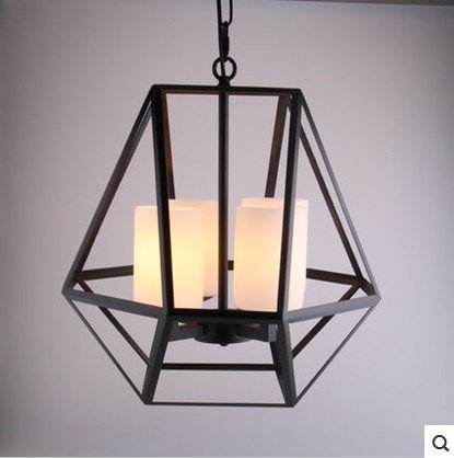 Preisvergleich Produktbild WCZ Personalisierte Dekorative Beleuchtung Retro Square Eisen Seil Kerze Kronleuchter