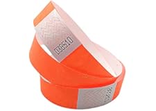 WristID Tyvek Paper Wristband Variation Pack of 200 and 500 on Amazon Refer Image and Colors (Orange, Pack of 200)