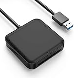 compact flash vs sd Transmisión de datos veloz: Incorpora una interfaz USB 3.0 que permite a este lector de tarjetas una transmisión de datos de hasta 5Gbps, casi 10 veces más rápido que los USB 2.0; Retrocompatible con USB 2.0 / 1.1. ideal para transferir imágenes de alta resolución y grabaciones de video
