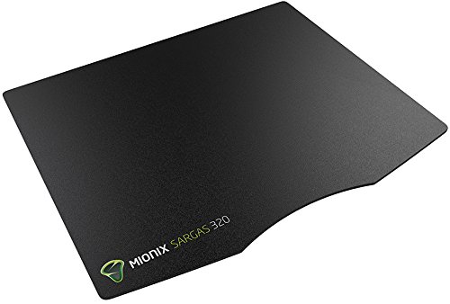 Mionix Sargas Mikrofiber Gaming Pad M (Maße: 320 mm x 260 mm, Erhöhte Reibung für eine bessere Kontrolle) schwarz - 2