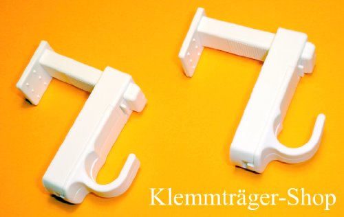Klemmträger für Cafehaus- und Vitagestangen (1Paar),Gardinenbefestigung