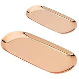 dekoration metallschale 📎Material: Edelstahl LA BELLEFÉE Metall Edelstahl SchmuckaufbewahrungTablett Jewelry Schale für Dekoration Gerüste Bilder Edelstahl Galvanotechnik Metall Tray 2 Stück