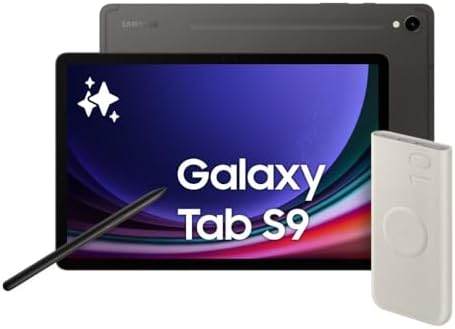 Samsung Galaxy Tab S9, Tablet Ai, Battery Pack incluso, Display 11" Dynamic AMOLED 2X, Wi-Fi, RAM 8GB, 128GB SSD, 8.400 mAh, Snapdragon 8 Gen 2, Android 13, IP68 [Versione italiana] 2023