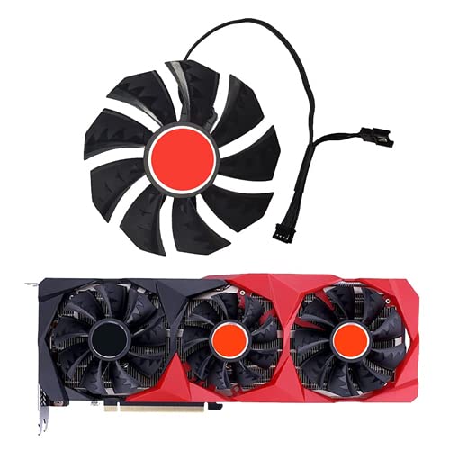Jzwefdo 85MM Graphics Card Fan RTX 3060 Video Card Cooling Fan Replacement for Colorful GeForce RTX 3090/3080/3070/3060 | RTX 3090 Ti/3080 Ti/3070 Ti/3060 Ti GPU Card Cooler Fan (Fan-C 85mm)