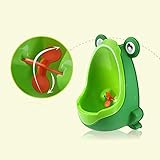 Frosch Kinder Töpfchen WC-Training Cartoon-WC für Kleinkinder Jungen Pee Trainer mit Windmühle Target Wurfspiel grün - 3