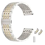 La pulsera de reloj se corta y se hace a mano del acero inoxidable de alta calidad 304 con gran cuidado. Cada detalle ha sido tenido en cuenta en el proceso de fabricación en términos de mano de obra, el diseño y la estética. Construcción de calidad con sólidos vínculos strengthend hacer que la banda se destacan.