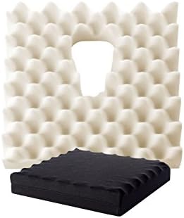 Prostate Ripple Foam Cushion - 3" - Medium - Black