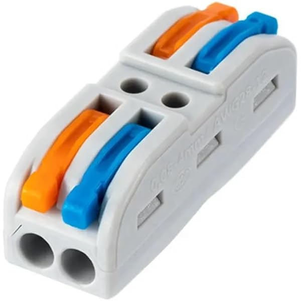 100 x Wago lever splice connector 221 Series 221-412 2 way
