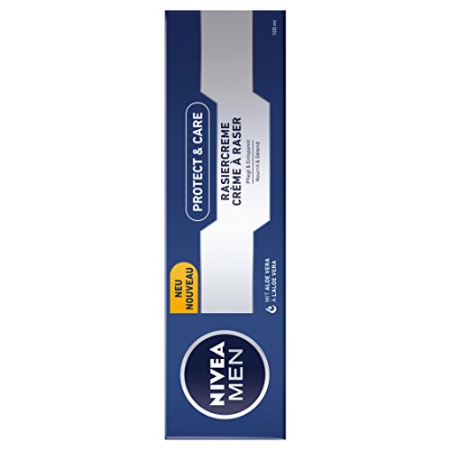 NIVEA Men, 4er Pack Rasiercreme für Männer, 4 x 100 ml Tube, Protect & Care - 5