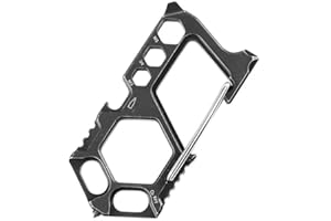 Ultraray EDC Multitool, Moschettone Multitool, Portachiavi Multitool, Outdoor Multitool con chiave inglese, cacciavite, frantoio vetro, apribottiglie, regalo per uomini