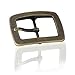 Produktbild Gürtelschnalle Buckle 40mm Metall messing antik - Buckle Scratched - Dornschliesse für Gürtel mit 4cm Breite - messingfarben antik