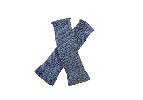 100% Merino Wool LEG Warmers Baby Newborn Unisex Knit Knitted Sling (M, Sky blue)