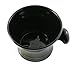 Edwin Jagger Black Porcelain Shaving Soap Bowl With Handle