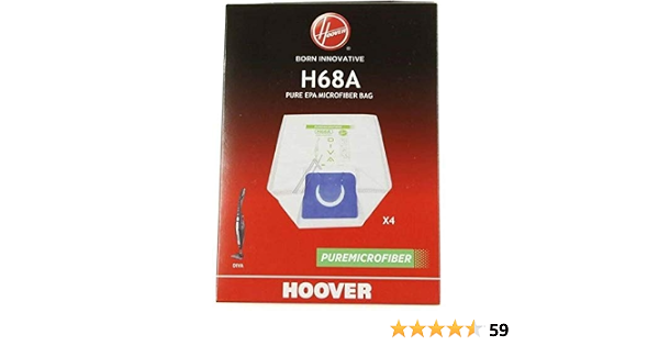 SACCHETTI ASPIRAPOLVERE ORIGINALI HOOVER DIVA 35601148 H68 MOD. DVG1122  DV1808 : Amazon.it: Casa e cucina