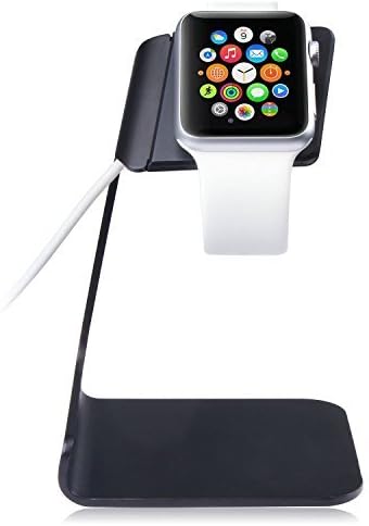 [New Release] Apple Watch Stand, ACEPower® [Charging Dock] Apple Watch Charging Stand Aluminum build cradle holds Apple Watch [38mm and 42mm Sport / Edition 2015] - Comfortable viewing angle for Apple Watch (Grey)