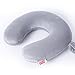 Produktbild Reisekissen, U-Förmiges Kopfkissen, Gedächtnis-Schaum-Kopfkissen,Ergonimische Stütze für Halswibel bei Schalfen im Auto oder Flugzeug, Waschbares, DAIDAITU (Grau)