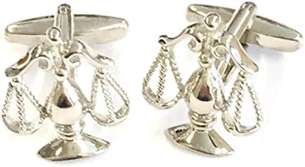 Libra Libra Cufflinks with Gift Box Than Silver Cufflinks from My World Glitter