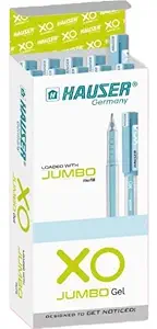 Hauser XO Jumbo Gel Pen Blue Pack of 10 Pens