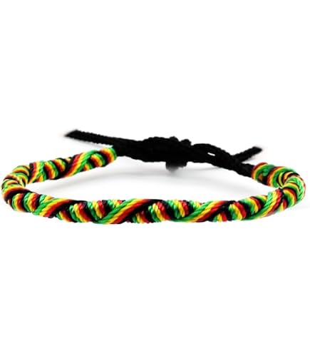 Collier Rasta Jamaïque Bob Marron Noir Bleu - Collier Surf Surfeur En Bois 45cm Homme Femme