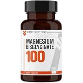 Simple Nutritions Magnesium Bisglycinate 100 mg 120 Tablet | Magnezyum Bisglisinat Takviye Edici Gıda | Kas Fonksiyonu, Sinir