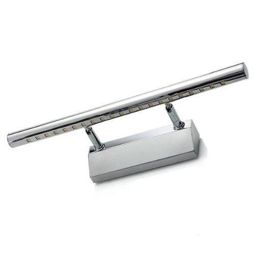 Preisvergleich Produktbild 5W 21 LED SMD5050 Edelstahl Spiegelleuchte Badlampe Wandleuchte Warmweiß Hell