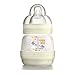 MAM Anti-Colic Self-Sterilising Bottle 130 ml - White
