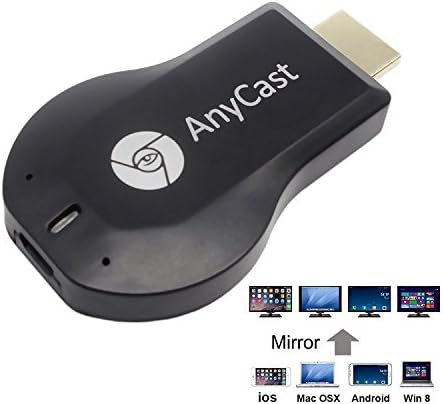 Wireless HDMI TV Adapter, Cooliker WIFI Display Dongle HDMI Adapter to HDTV Receiver Dongle 1080P Media Player Share Streaming Videos Camera Musics from All Smart Devices to TV, Monitor or Projector, for Apple iPhone/Samsung/ HTC/ Sony/ Nokia/ iPad and other Android Mobile Phone - Support Miracast DLNA Airplay Mirror Function