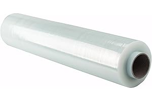 OFFICER PRODUCTS OFFICE PRODUCTS - Rollo de lámina elástica (243 m – 50 cm, 2,5 kg, 23 my, 23 my, rollo de plástico elástico para envolver y envolver)