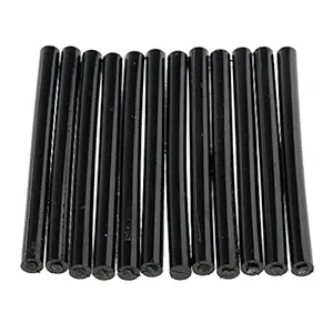 MAXBELL 12 Pieces 7.5mm Bonding Glue Sticks for Hair Extension Fusion 10cm Black