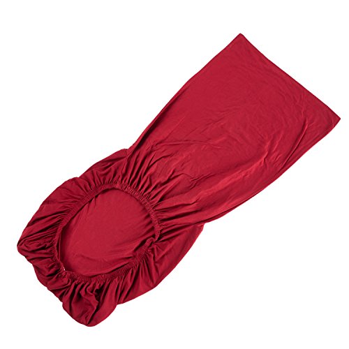Beddingleer Stuhlbezug, kurz, abnehmbar, waschbar, Bezüge für Esszimmerstuhl, Restaurant, ideal für Hochzeiten, Hotels und Bankette, zusammenfaltbar, 6 Stück Style#4 - 5