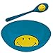 Produktbild zak! Frühstücksset Smiley Ø17cm in blau, Melamin, 17 x 17 x 7 cm