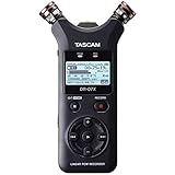 tascam dr 05 x Hochwertige unidirektionale Stereo-Kondensatormikrofone, die je nach Situation sowohl in A-B als auch in X-Y Positionen aufnehmen können