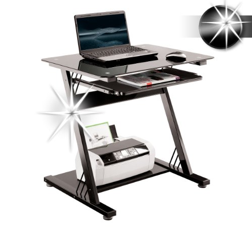 SixBros. Computerschreibtisch Glas - Hochglanz Schwarz - CT-3312D/1131 SixBros. Computerschreibtisch Glas - Hochglanz Schwarz - CT-3312D/1131