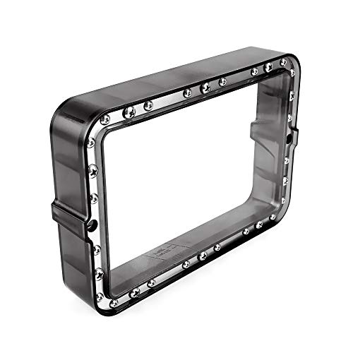 FYSETC DLP SLA - Contenedor de resina de plástico para impresora 3D, contenedor de resina con película FEP para Anycubic Photon S Wanhao D7 Elegoo Mars Epax X1, color negro transparente