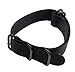 Produktbild Altsommer für Garmin Fenix 5X Plus Gewebtes Nylon Sport Ersatz Uhrenarmbänder Schnalle Bracelet Armband Nylon Uhrenarmband Ersatzarmband Gewebte Armbanduhr fürDamenHerren (Schwarz)