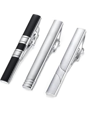 Honey Bear 3x Herren Krawattennadel Krawattenklammer 5.4cm Edelstahl inkl. Geschenketui