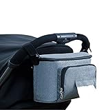 ❤ 2 ganchos le ayudan a levantar su bolsa, sombrilla, sombra o juguetes; La correa para la muñeca mantiene el cochecito en el alcance de los controles para garantizar la seguridad del bebé.
