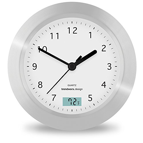 Splash Brands Trendworx 4044 - 2 Ventosa baño Reloj con termómetro Digital