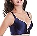 Produktbild Bra Home Damen Große Größe Push-up Wirefree Unterwäsche Dessous No Trace Everyday BHS (Color : Dark Blue, Size : 40 C)
