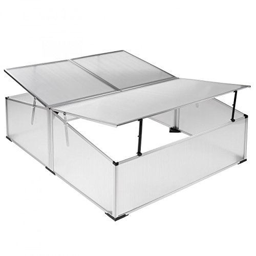 Rotfuchs Doppel Frühbeet Gewächshaus Treibhaus Tomaten Garten Pflanzen 119 x 100 x 40 cm - 4