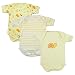 Brim hugs and cuddles yellow cotton romper for baby boy /baby girl(pack of 3) RS.489.00