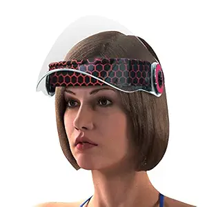 Steelbird Polycarbonate YS-100 Reuseable Helmet Visor Face Shield Mask (Pink, Without Valve, Pack of 2) for Women