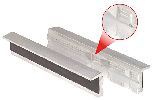 KS Tools 914.0085 Aluminium-Schraubstock-Schonbacken mit Trapeznutzen, 100 mm - 2