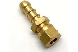 QCL British Made 8mm Compression Fitting to Lpg Fulham Nozzle to 8mm I/D Hose (81)