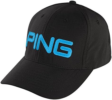 NEW Ping Tour Light Black/Birdie Blue Adjustable Hat/Cap by Ping