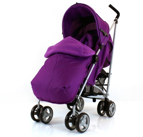 Amazon Stroller Baby Travel Zeta Vooom (Complete Plain)- Plum With Footmuff