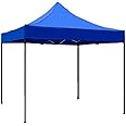 TDOO Durable Canopy Tent-Pop Up Instant Shelter Sun Protection Shade for Our Camping For Picnics, Business & Promotional Events 3x3 meters - Blue (Blue-A)