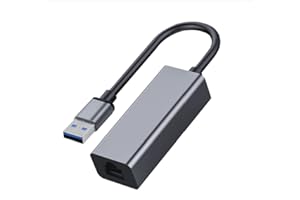 ULANSEN 2.5GBase-T Adattatore di rete USB 3.0 RTL8156B 2500/1000/100Mbps USB 3.1 Gigabit Ethernet Scheda RJ45 LAN Controller per Laptop Desktop